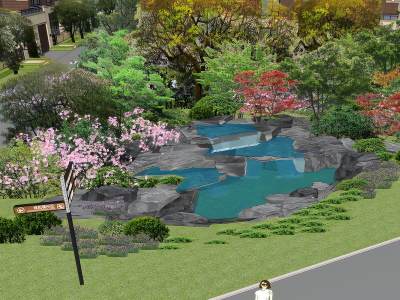 新中式小区景观