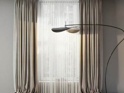 现代简约布艺窗帘