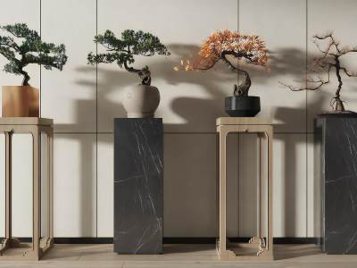 新中式植物盆栽