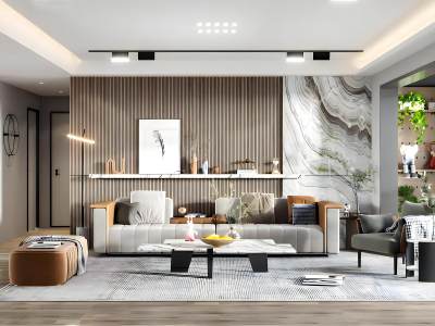 现代客厅模型