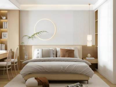 北欧原木风卧室