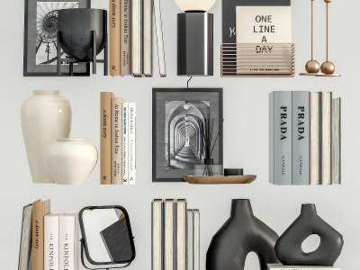 现代饰品摆件组合