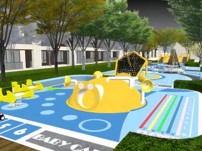 现代儿童游乐区