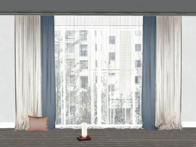 现代简约布艺窗帘