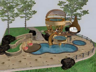 现代树屋户外游乐区