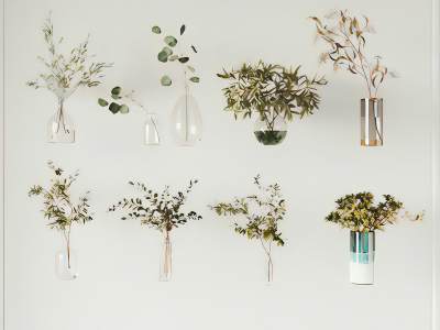 现代花瓶花艺