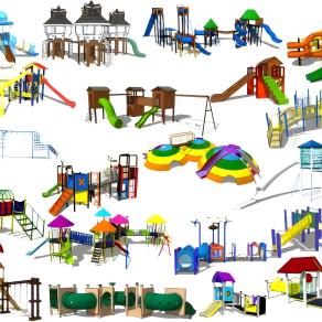 现代儿童器材组合
