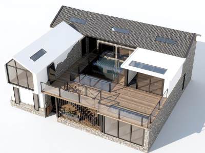 新中式乡村民房