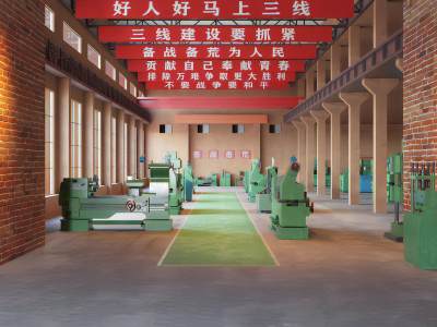 工业风红砖建设厂房