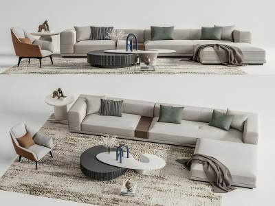 现代沙发茶几组合