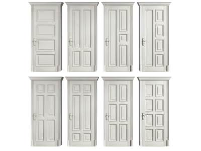 简欧白色单开门房门