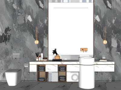 现代卫浴小件组合