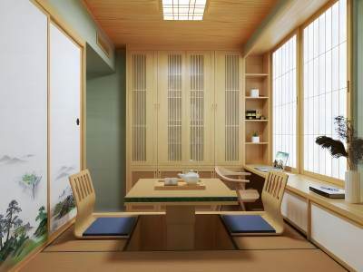 日式榻榻米卧室