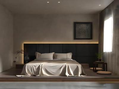 侘寂风卧室