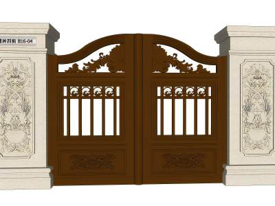 新中式别墅大门