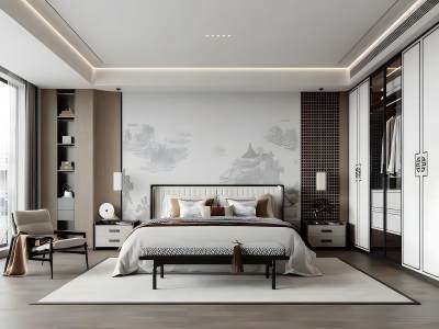 新中式卧室