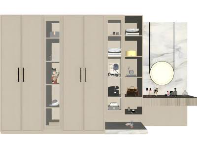 法式衣柜梳妆台