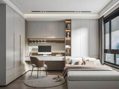 现代榻榻米卧室