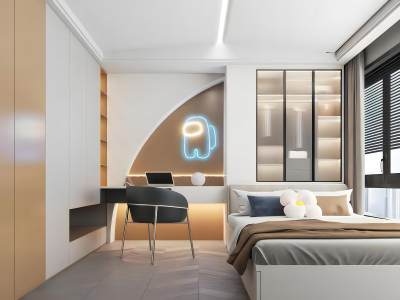 现代榻榻米卧室