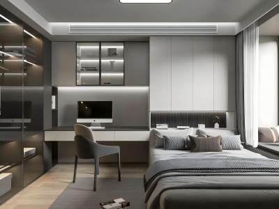 现代榻榻米卧室