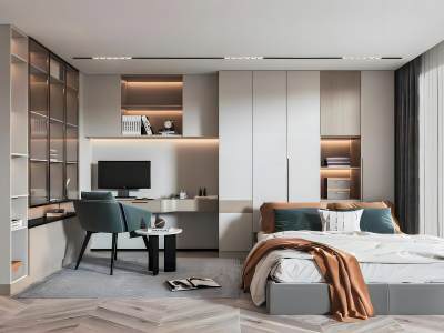 现代榻榻米卧室