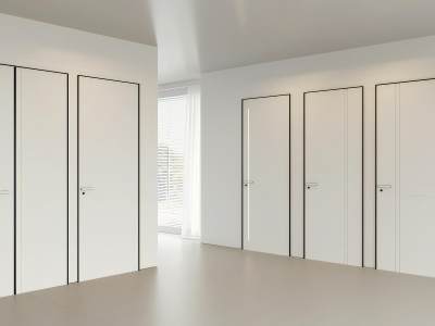 现代极简隐形门