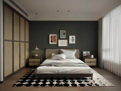 北欧复古风卧室