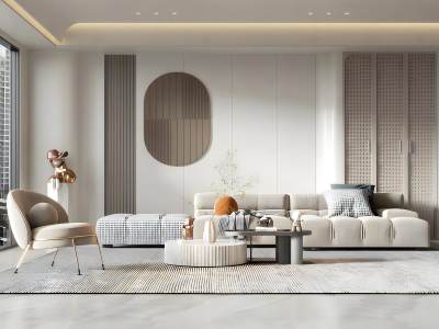现代客厅模型