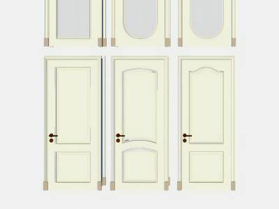 简欧门房间单开卧室门