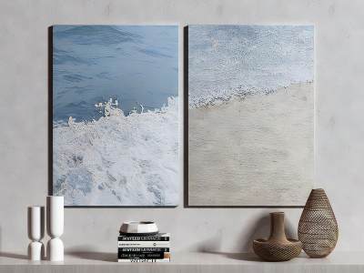 现代海浪装饰画