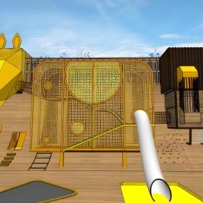 现代黄色儿童游乐区