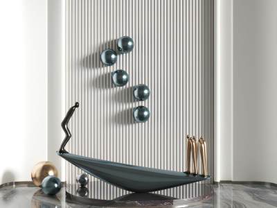 现代跷跷板雕塑