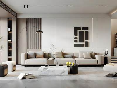 现代客厅模型