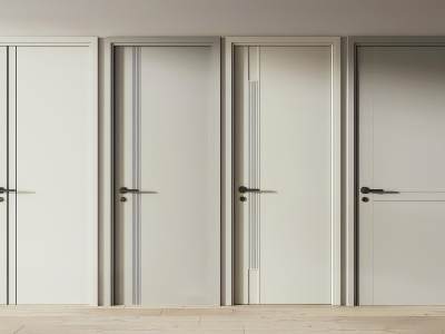 现代实木单开门