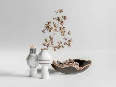 侘寂风花瓶摆件