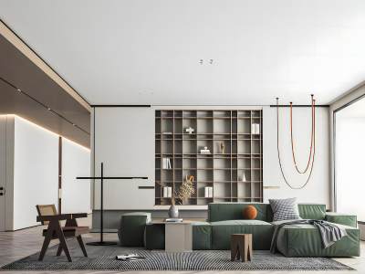 现代简约客厅模型