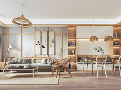 日式客餐厅模型