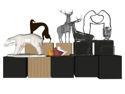 新中式雕塑饰品摆件