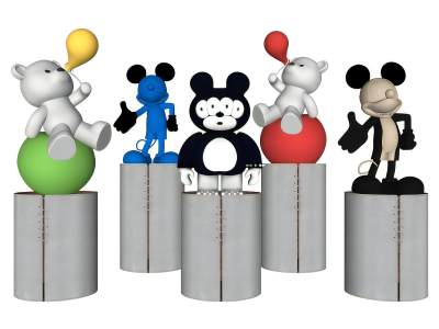 现代潮玩雕塑饰品摆件