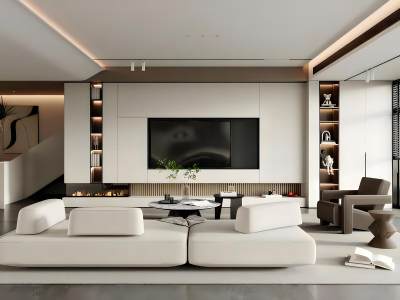 现代简约客厅模型