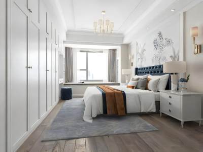 美式简约卧室