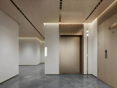 现代电梯间