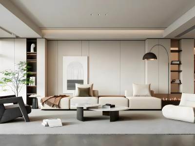 现代客厅模型
