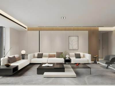 现代简约客厅模型