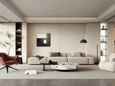 现代客厅模型