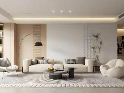 现代客厅模型