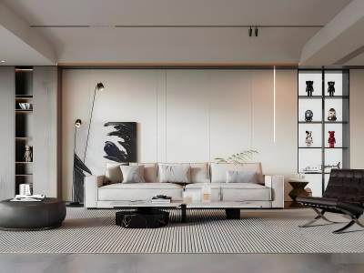 现代客厅模型
