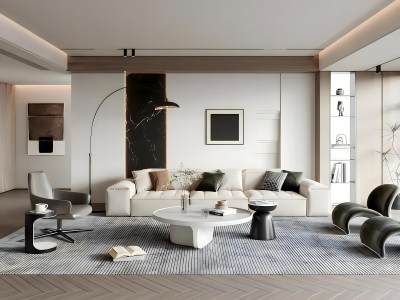 现代客厅模型
