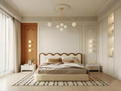 法式奶油风卧室