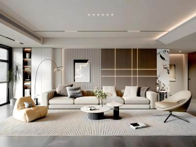 现代客厅模型